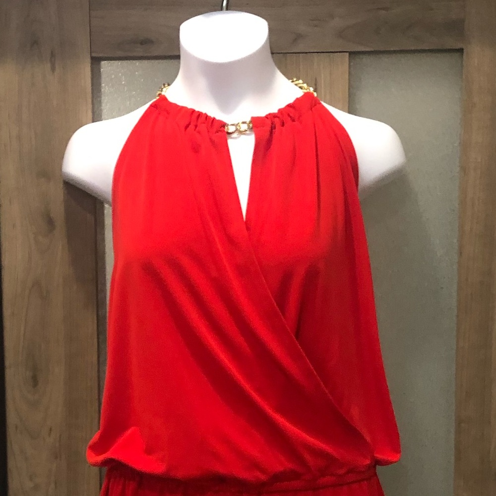 Michael Michael Kors Sassy Red Top Blouse - Picture 3 of 4